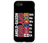 Anglo-Saxon Kingdoms of England Abbreviated White Lettering Case for iPhone SE (2020) / 7/8