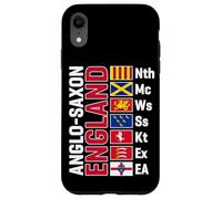 Anglo-Saxon Kingdoms of England Abbreviated White Lettering Case for iPhone XR