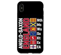 Anglo-Saxon Kingdoms of England Abbreviated White Lettering Case for iPhone XS Max