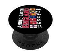 Anglo-Saxon Kingdoms of England Abbreviated White Lettering PopSockets Adhesive PopGrip