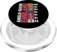 Anglo-Saxon Kingdoms of England Abbreviated White Lettering PopSockets PopGrip for MagSafe