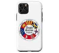 Anglo-Saxon Kingdoms of England Circle Black Lettering Case for iPhone 11 Pro