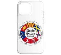 Anglo-Saxon Kingdoms of England Circle Black Lettering Case for iPhone 16 Pro Max