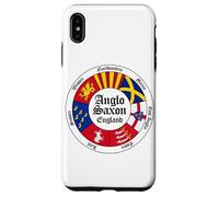 Anglo-Saxon Kingdoms of England Circle Black Lettering Case for iPhone XS Max