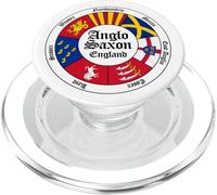 Anglo-Saxon Kingdoms of England Circle Black Lettering PopSockets PopGrip for MagSafe