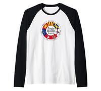 Anglo-Saxon Kingdoms of England Circle Black Lettering Raglan Baseball Tee