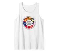 Anglo-Saxon Kingdoms of England Circle Black Lettering Tank Top