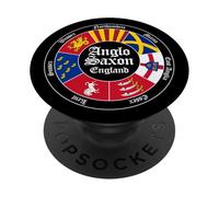 Anglo-Saxon Kingdoms of England Circle PopSockets Adhesive PopGrip