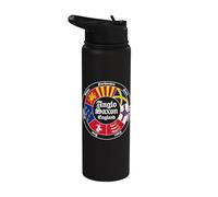 Anglo-Saxon Kingdoms of England Circle Stainless Steel Insulated Water Bottle