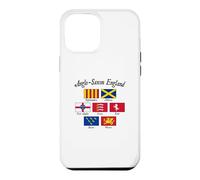 Anglo-Saxon Kingdoms of England Flag Black Lettering Case for iPhone 12 Pro Max