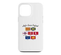 Anglo-Saxon Kingdoms of England Flag Black Lettering Case for iPhone 13 Pro Max