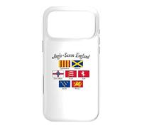 Anglo-Saxon Kingdoms of England Flag Black Lettering Case for iPhone 17 Pro Max