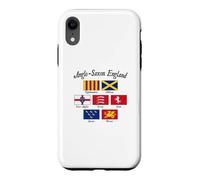 Anglo-Saxon Kingdoms of England Flag Black Lettering Case for iPhone XR