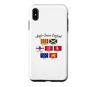 Anglo-Saxon Kingdoms of England Flag Black Lettering Case for iPhone XS Max