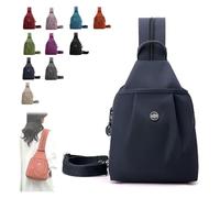 AngloCrate 3 In 1 Anti-Theft Travel Tote Bag, Mini Multi-Use Front Chest Bag, Dual Shoulder & Crossbody Wear Backpack(Blue)
