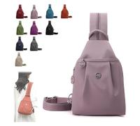 AngloCrate 3 In 1 Anti-Theft Travel Tote Bag, Mini Multi-Use Front Chest Bag, Dual Shoulder & Crossbody Wear Backpack(Pink)