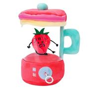 AngloCrate Carrot Blender Plush, Spinning Carrot Mixer Plush With Keychain Clip For Desk Decor, Gifts And Stress Relief(Strawberry)