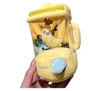 AngloCrate Carrot Blender Plush, Spinning Carrot Mixer Plush With Keychain Clip For Desk Decor, Gifts And Stress Relief(Banana)