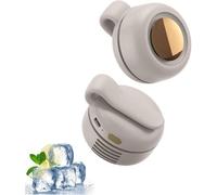 AngloCrate Portable Silent Mini Bladeless Electric Fan,Mini Whirlwind Fan For Waist Clip Fan, 3 Speeds Hands-Free Neck Fan,Suitable For Outdoor & Travel & Office, Travel Accessories, Gift(White)