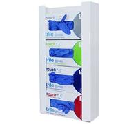 Angloplas GD4-BIO Quad Glove Box Dispenser, 27 cm x 51.5 cm x 10 cm, White