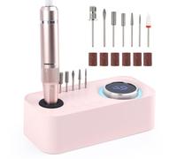 ANGNAY Nail Drill 40000RPM,Rechargeable Electric Nail File,Professional Nail Drill Machine for Acrylic and Gel Nails with Nail Bits Kit, Manicure Pedicure Set