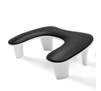 ANGNYA Arm Rest for Nails Tech, U-shaped Nail Arm Rest with Detachable Brackets Big Manicure Hand Rest Pillow for Nail Tech Must Haves Manicure Tools (Black)