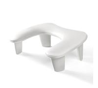 ANGNYA Arm Rest for Nails Tech, U-shaped Nail Arm Rest with Detachable Brackets Big Manicure Hand Rest Pillow for Nail Tech Must Haves Manicure Tools (White)