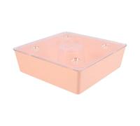 Angoily 1.6l Orange Plastic Bee Water Feeder Small Hole Design, Easy to Clean Beekeeping Tool for Hive Feeding and Water Supply