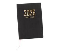 Angoily 1 Book 2026 Planner: A5 Daily & Weekly Calendar Notebook Pu Leather Cover Aesthetic English Layout for Office & Personal Time Management