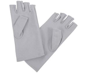 Angoily 1 Pair Fingerless Gloves Cycling Gloves High-end Appearance Cloth Half-finger Design Easy to Take off Women Outdoor Cycling UV Protection