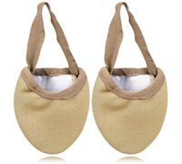 Angoily 1 Pair Half Palm Toe Socks for Ballet Dancers, Nylon and Suede Forefoot Pads to Reduce Discomfort and Friction, for Ballet Practice and Long-time Standing