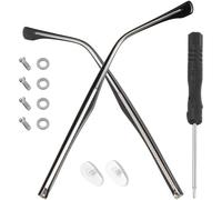 Angoily 1 Pair Metal Replacement Glasses Arms for Sunglasses with Polished Process and Proper Length, Universal Eyeglass Replacement Legs for Everyday Use