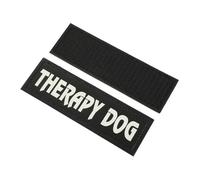 Angoily 1 Pair Reflective Dog Vest Patch Decorative Vest Patch Wear Resistant Comfortable Leather Material for Walking The Dog at Night Stylish Creative Design