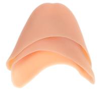 Angoily 1 Pair Silicon Ballet Shoes Toe Caps in Beige Semicircular Gel Toe Pads to Protect Front Half Sole Stress and Suitable for Ballet and Other Similar Shoes