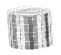 Angoily 1 Roll Self Adhesive Mini Square Glass Mirror Tiles for DIY Home Decor Wall Stickers for Kitchen Bathroom and Craft Projects