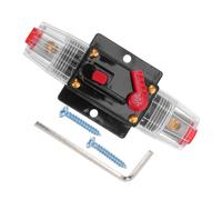 Angoily 1 Set Manual Reset Inline Circuit Breaker Reliable Fuse Holder for Car Rv Boat Audio Systems Quick Overload Protection Effortless Maintenance