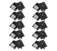 Angoily 10 Pairs Wardrobe Sliding Door Wheel Plastic Wheels for Cart Moving Sliding Door Rollers Small Casters Furniture Rollers Black