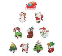 Christmas Fridge Magnets, 10PCS Christmas Refrigerator Magnetic Stickers Holiday Seasonal Festival Fridge Magnets for Locker Whiteboard Office Car Cabinet Dishwasher Bulletin Classroom