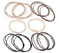 Angoily 10 Pcs Elastic Beaded Hair Ties Set High Stretch Thick Ponytail Bands for Women Multi-color Vintage Hair Bands for Daily Hairstyles