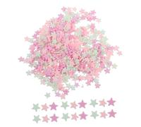 Angoily 10 Pcs Pink Bowknot Nail Charms Five Pointed Clay Sprinkles for DIY Craft Gender Reveal Party Decorations Snowflake Cake Toppers and