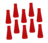 Angoily 10 Pcs Rubber Arrowheads for Carbon Arrow Shafts, Safety Broadhead Tips for Archery Target Practice and Training, Red Colour, 6mm Size