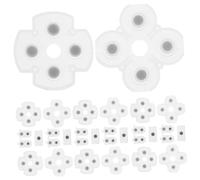 Angoily 10 Sets Handle Conductive Glue Pad Buttons Repair Parts Pad Conductive Buttons Kit for Controller for Controller Silicone for White Silica Gel