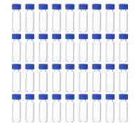 Angoily 100 Pcs 2ml Small Glass Vials Lids and Perforated Seals, Empty Tiny Glass Bottles for Sampling and Storage