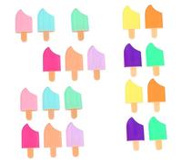Angoily 100 Pcs Ice Shaped Fluorescence Markers Creative Liquid Highlighter Pens Smooth Writing School Office Home Use Random Color