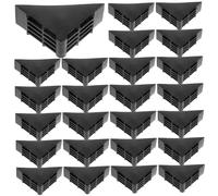 Angoily 100 pcs Plastic Photo Frame Corner Protectors Black Packaging Edge Guards Collision Durable Small for Painting Frames and Wedding Albums