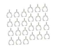 Angoily 100 Pcs Silver Alloy Leaf Pendants with Mini for DIY Jewelry Making Metal Charms for Necklace Bracelet Keychain and Anklet Crafting Accessories