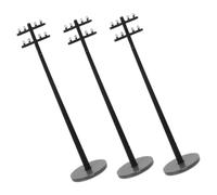 Angoily 100 Scale Miniature Telegraph Poles Model Train Set Accessories for Micro Landscape Sand Table Scenery Realistic Telephone Poles for Railway Model Layout