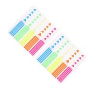 Angoily 1000Pcs Colored Pet Page Tabs Sticky Memo Pads for Book Annotation Bright Index Markers with Smooth Writable Surface Multi Color Shades for Students Teachers Office and Home Use