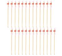 Angoily 100pcs Bamboo Ear Digging Spoon Natural Earwax Removal Tool Portable Ear Cleaning Supplies Hanging Pendants for Handmade Remover Picks Random Color