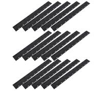 Angoily 100pcs Black Plastic Paper Binder Clamps Strong Office File Fasteners for Document Binding Report Covers Presentation Folders Secure Grip for Up